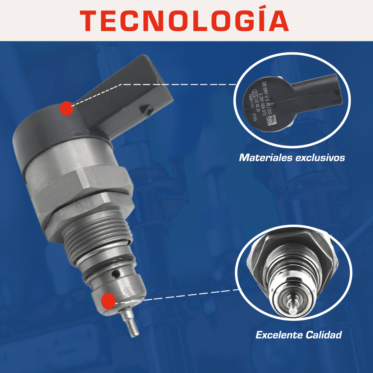 valvula reguladora de presion 0281006075 de riel para amarok 2010 2018 valvula reguladora de presion 0281006075 de riel para amarok 2010 2018