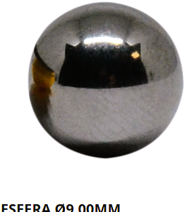 esfera de valvula 1905009 diametro 9,00mm