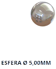 esfera de valvula 1905013 diametro 4,99mm