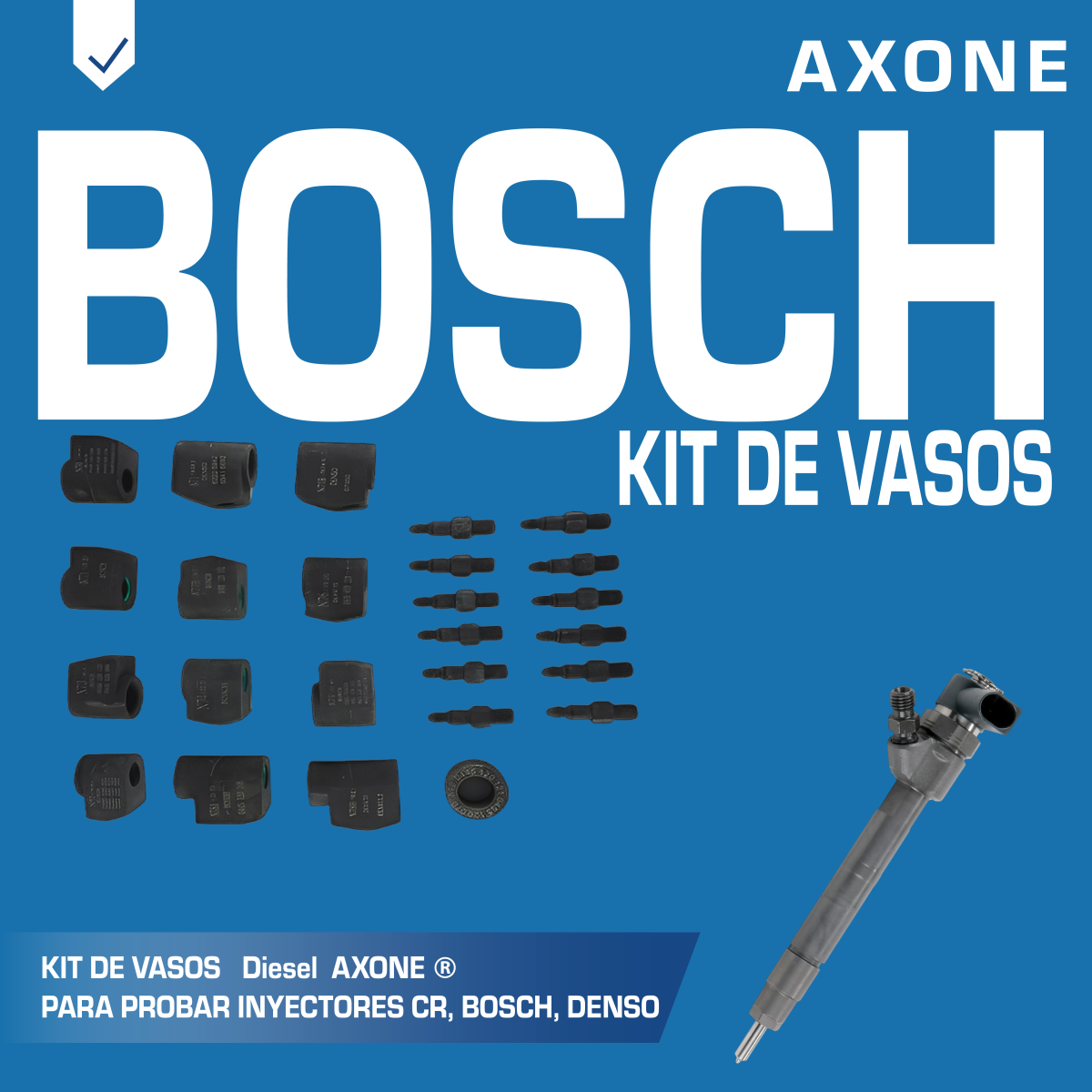 kit de vasos crt332 para probar inyectores cr, bosch, denso kit de vasos crt332 para probar inyectores cr, bosch, denso
