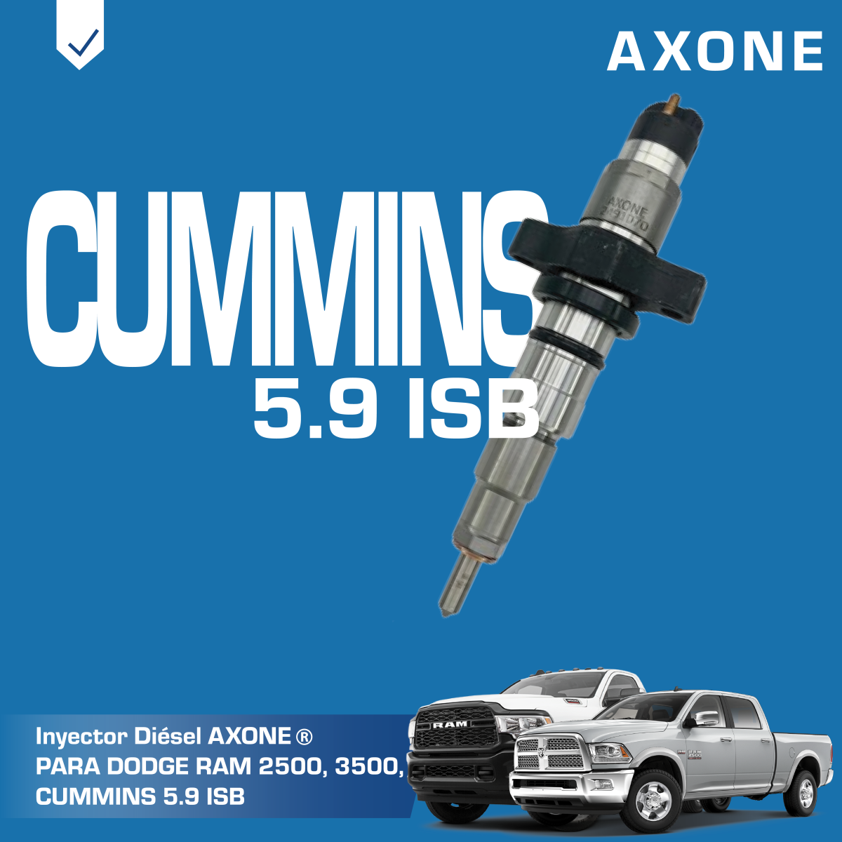 inyector diesel 0445120114 reman axone, cr para dodge ram 2500, 3500, cummins 5.9 isb inyector diesel 0445120114 reman axone, cr para dodge ram 2500, 3500, cummins 5.9 isb
