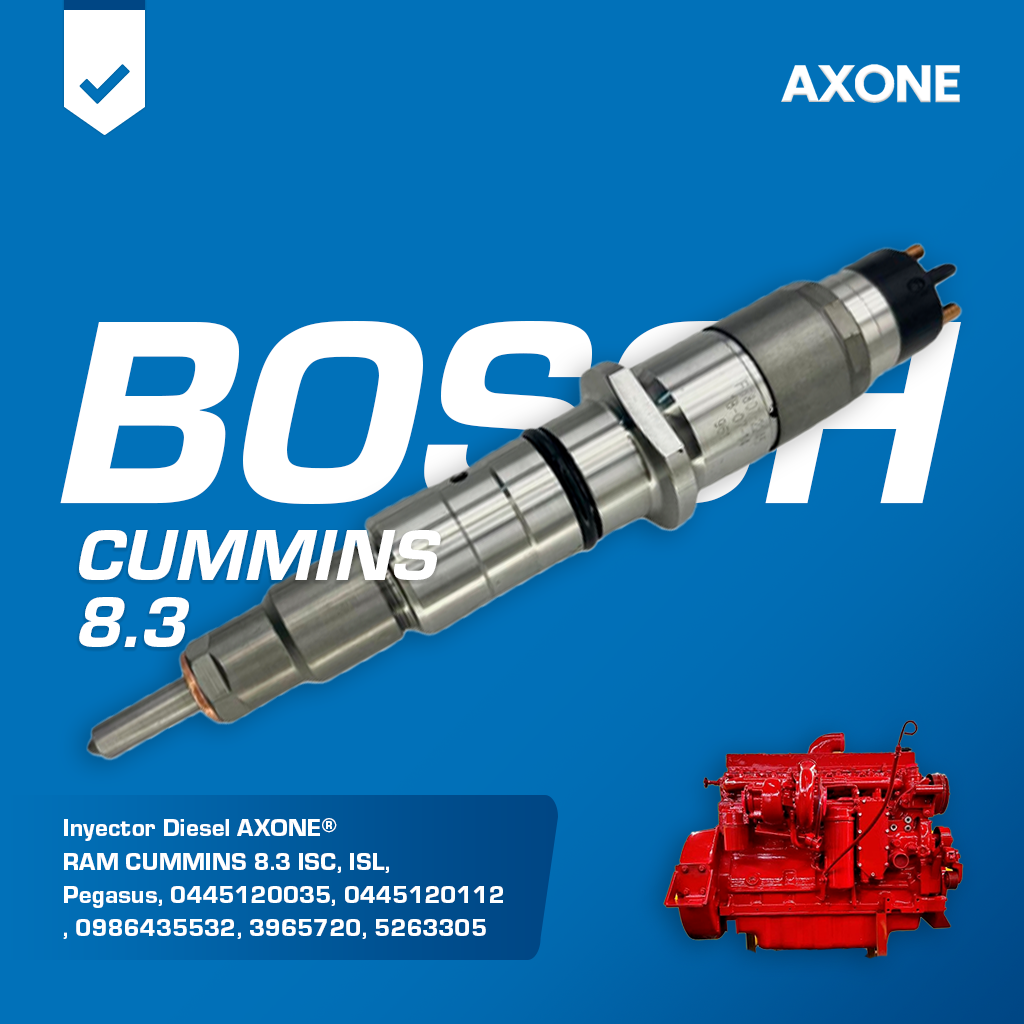 inyector diesel reconstruido 0445120272 bosch crin para cummins 8.3 isc, isl, pegasus inyector diesel reconstruido 0445120272 bosch crin para cummins 8.3 isc, isl, pegasus