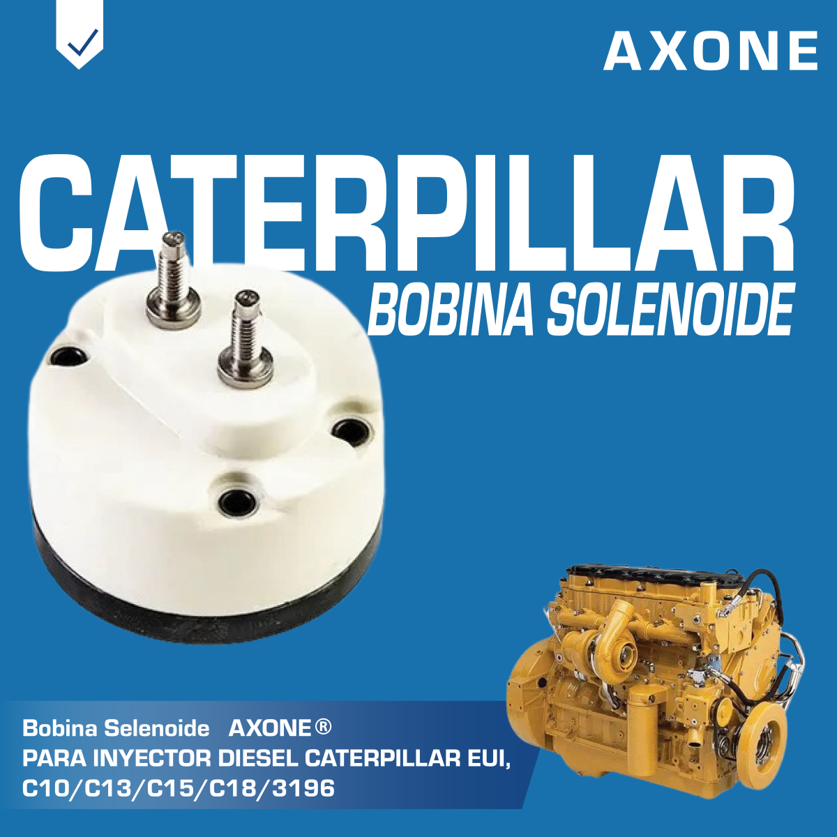 bobina solenoide 135 6034 para inyector diesel caterpillar eui, c10/c13/c15/c18/3196 bobina solenoide 135 6034 para inyector diesel caterpillar eui, c10/c13/c15/c18/3196
