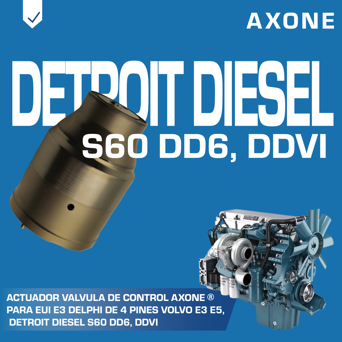 actuador valvula de control 7135 754 de inyector diesel eui e3 delphi de 4 pines volvo e3 e5, detroit diesel s60 dd6, ddvi actuador valvula de control 7135 754 de inyector diesel eui e3 delphi de 4 pines volvo e3 e5, detroit diesel s60 dd6, ddvi