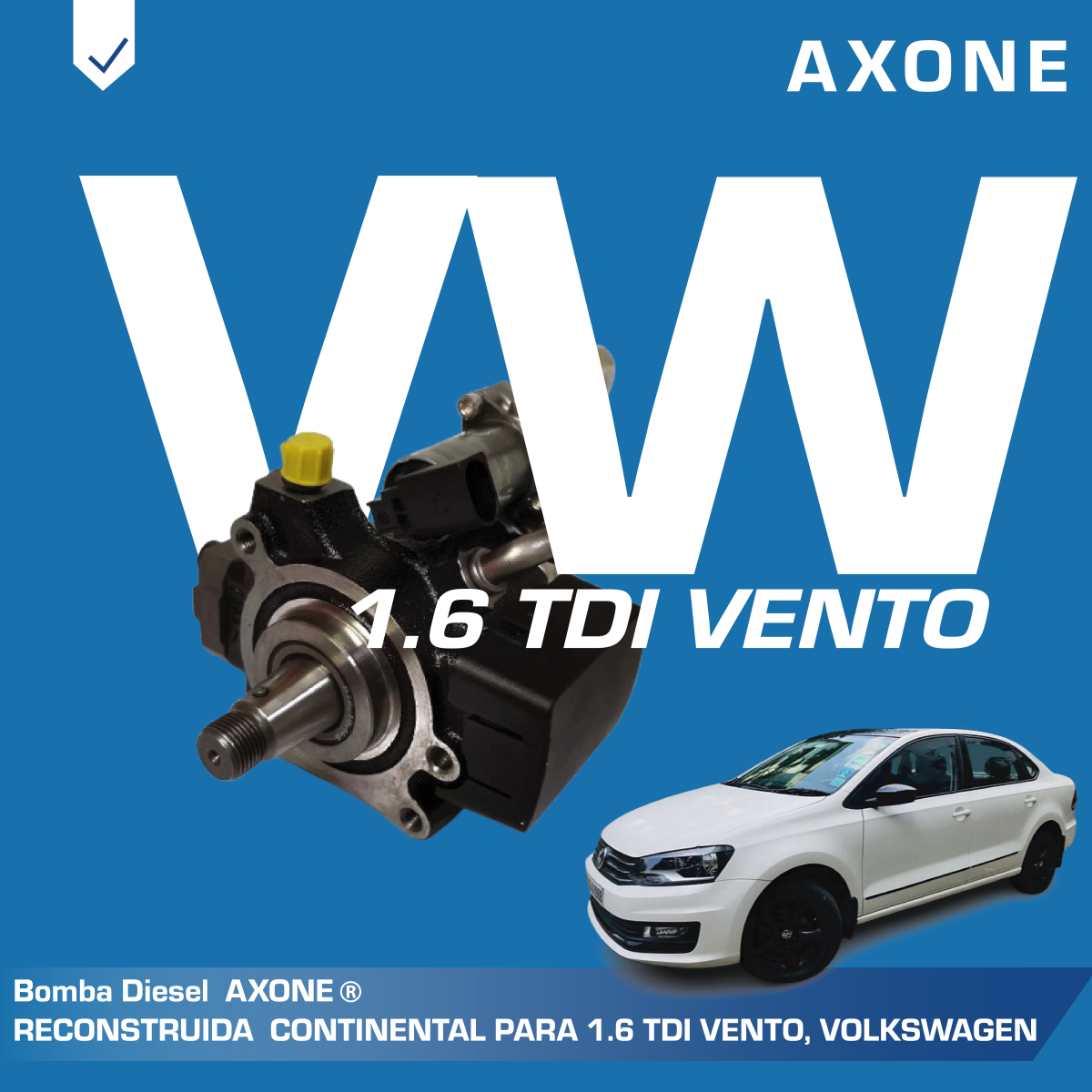 bomba diesel 03l130755an reman axone, para 1.6 tdi vento, volkswagen bomba diesel 03l130755an reman axone, para 1.6 tdi vento, volkswagen