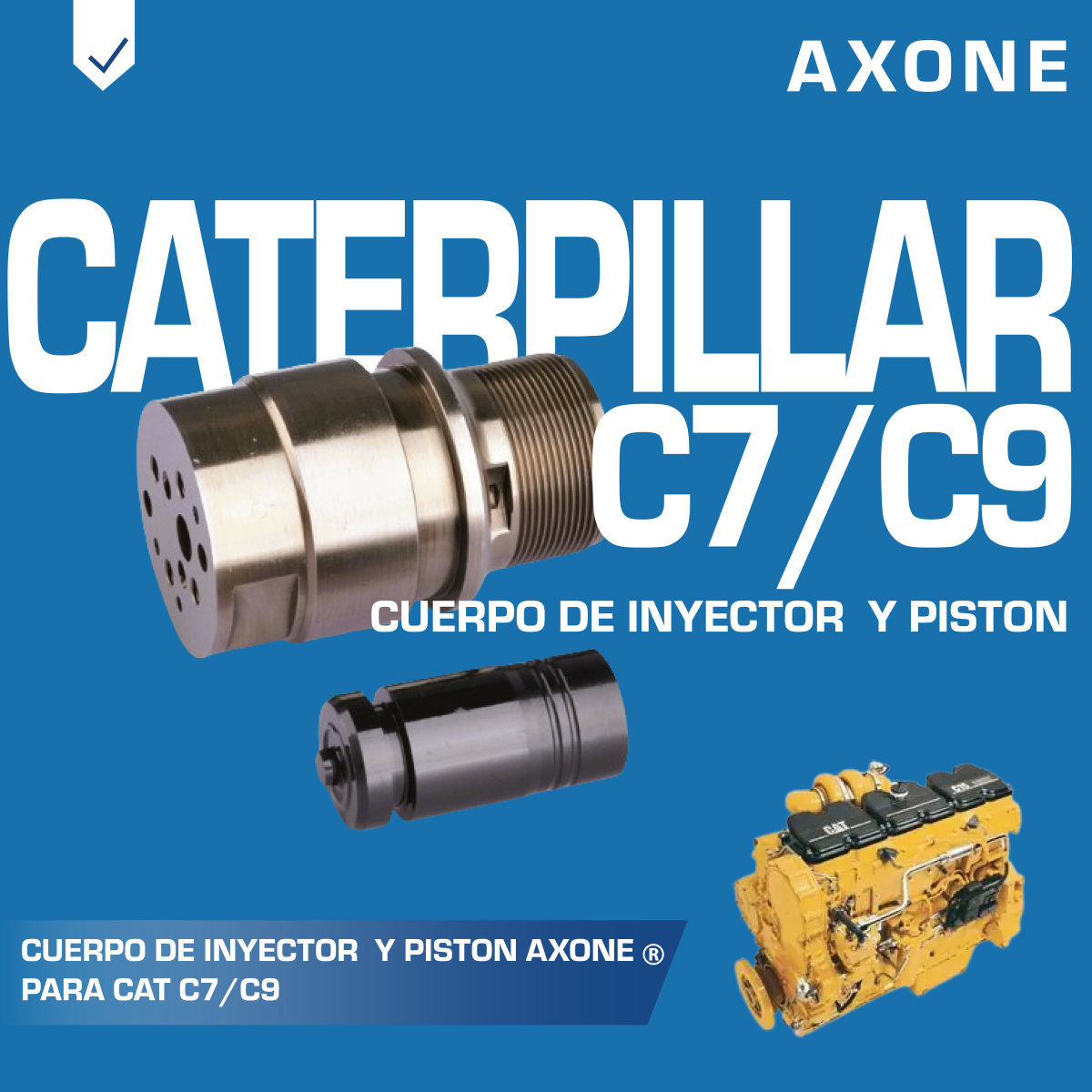 cuerpo de inyector y pistón 109 2189 cat c7/c9 cuerpo de inyector y pistón 109 2189 cat c7/c9