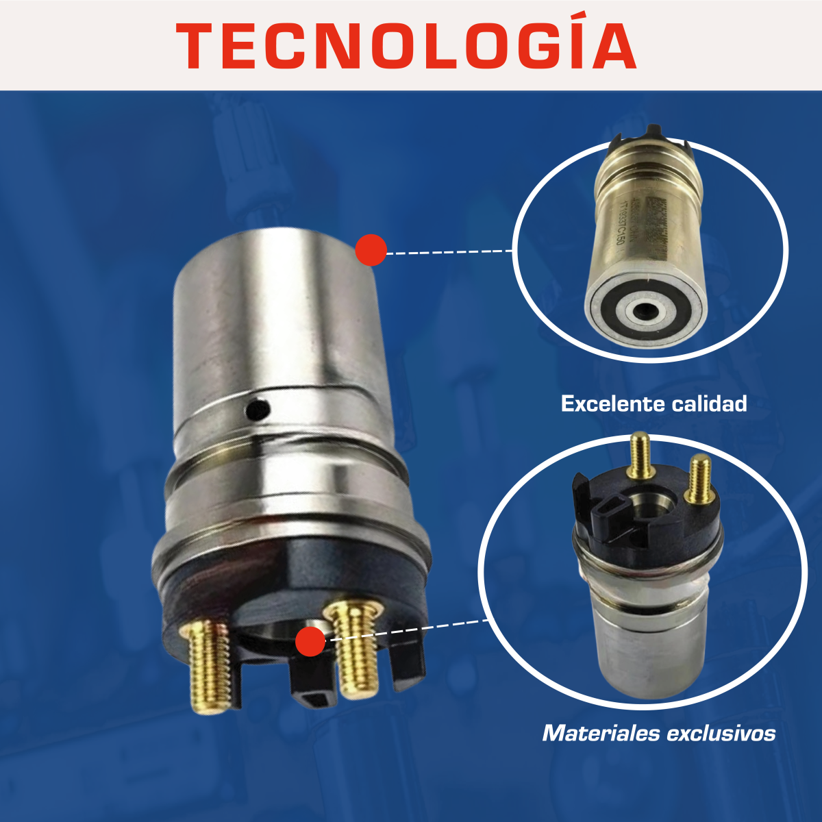 bobina solenoide 2872209 de inyector diesel isx15, isxxv bobina solenoide 2872209 de inyector diesel isx15, isxxv