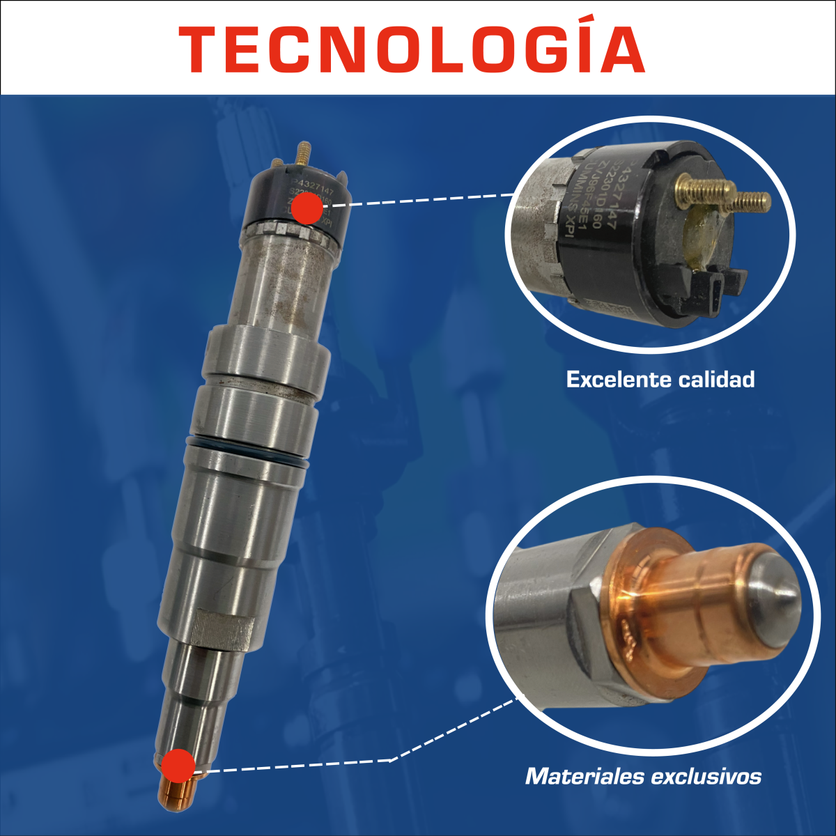 inyector diesel 4327147pd axone reman cummins isx15 qsx15 inyector diesel 4327147pd axone reman cummins isx15 qsx15