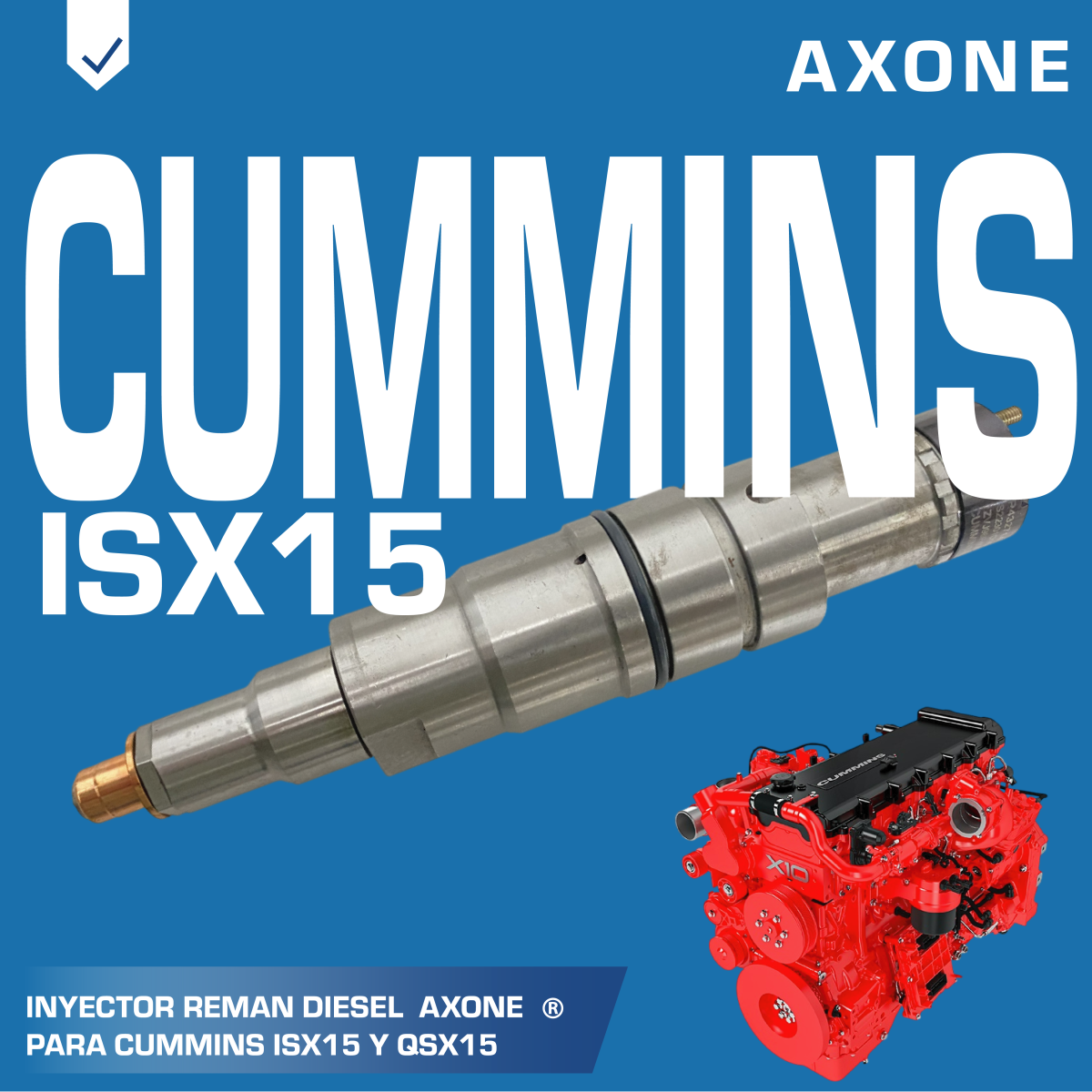 inyector diesel 4327147pd axone reman cummins isx15 qsx15 inyector diesel 4327147pd axone reman cummins isx15 qsx15