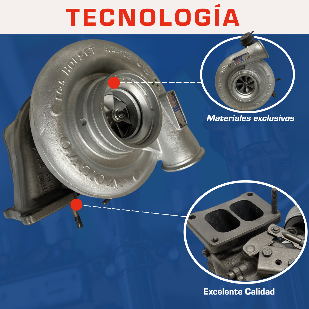 turbo reconstruido he500wg para volvo md13 turbo reconstruido he500wg para volvo md13