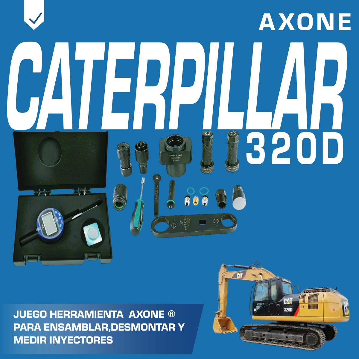 kit de herramientas crt204 caterpillar 320d para ensamblar, desmontar y medir inyectores kit de herramientas crt204 caterpillar 320d para ensamblar, desmontar y medir inyectores