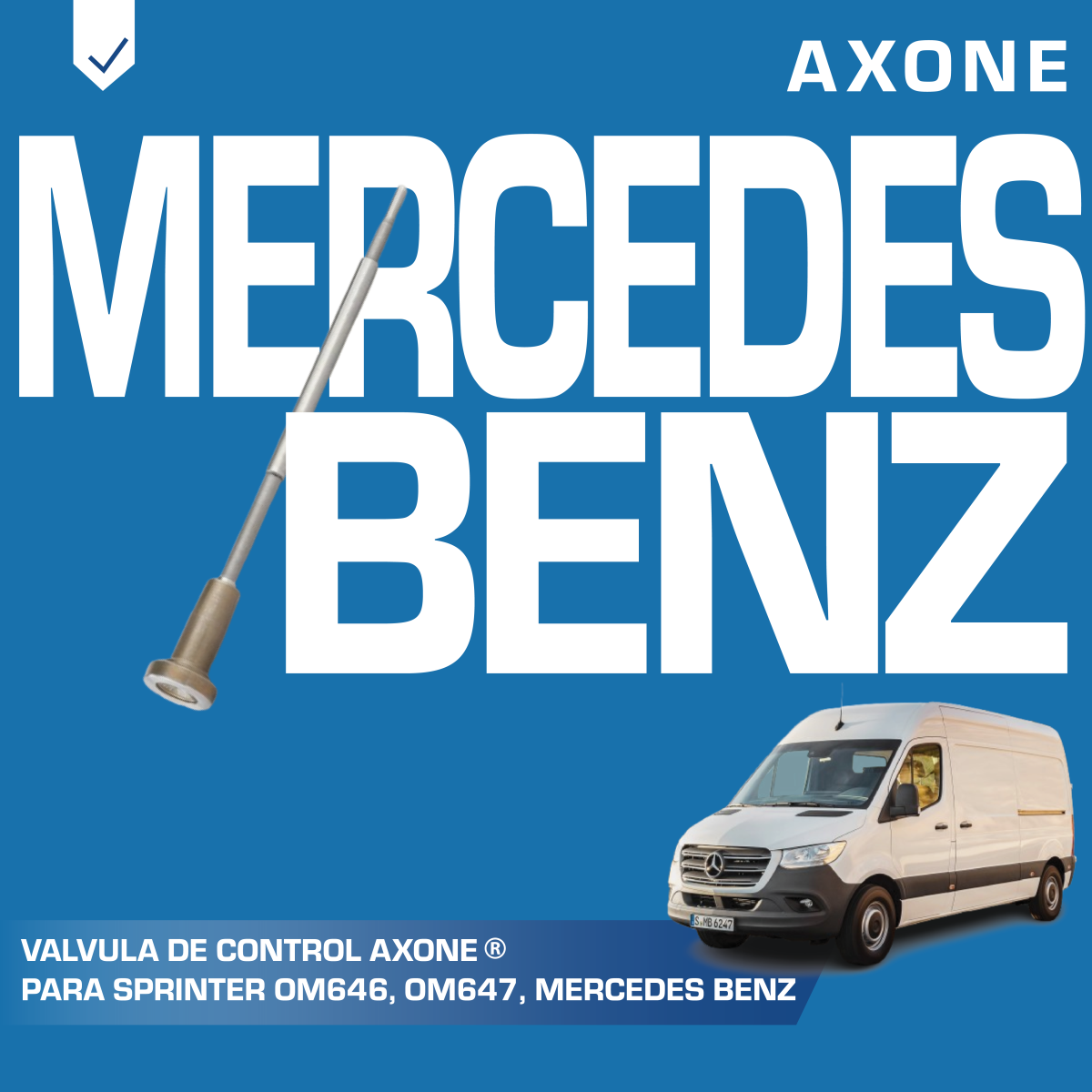 valvula de control f00vc01324 marca axone p/ inyector bosch cr sprinterr om646, om647, mercedes benz valvula de control f00vc01324 marca axone p/ inyector bosch cr sprinterr om646, om647, mercedes benz